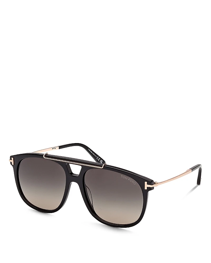 Tom Ford Sam Navigator Sunglasses, 58mm