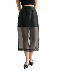 Mable Organza Midi Skirt