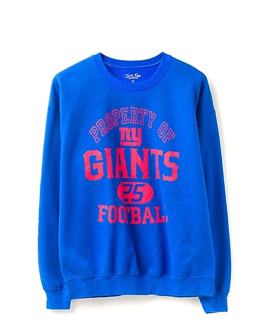 Junk Food Clothing Unisex Nfl New York Giants Property Flea Market Crew Fleece