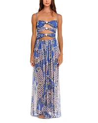 Agua Bendita Meeg Quilt Maxi Dress