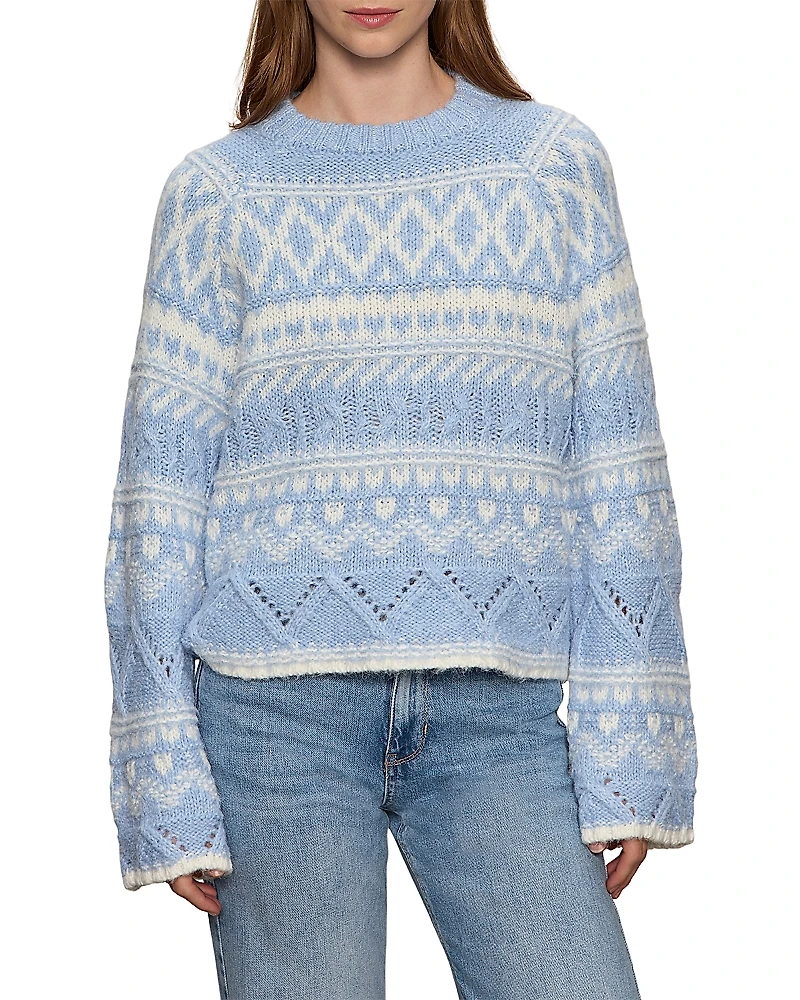 Sanctuary Fair Isle Crewneck Sweater