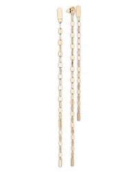 Lana Jewelry 14K Yellow Gold Blake Chain Front to Back Earrings