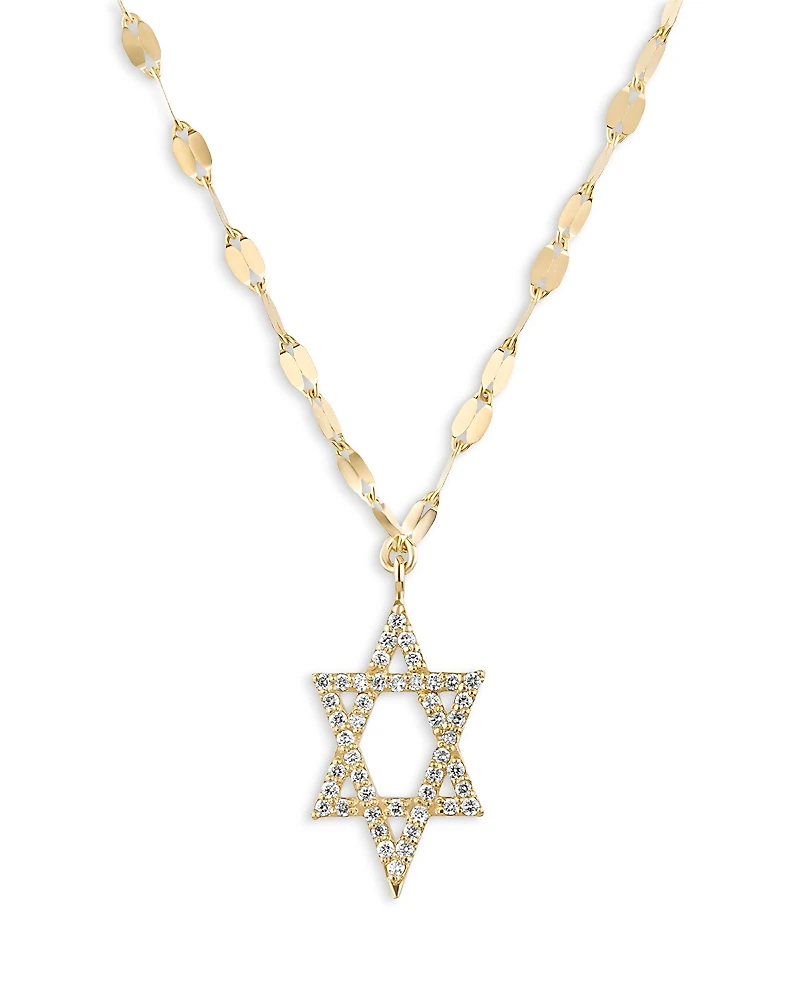 Lana Jewelry Diamond Star Of David Pendant Necklace