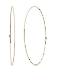 Lana Jewelry Diamond Large Hoop Earrings