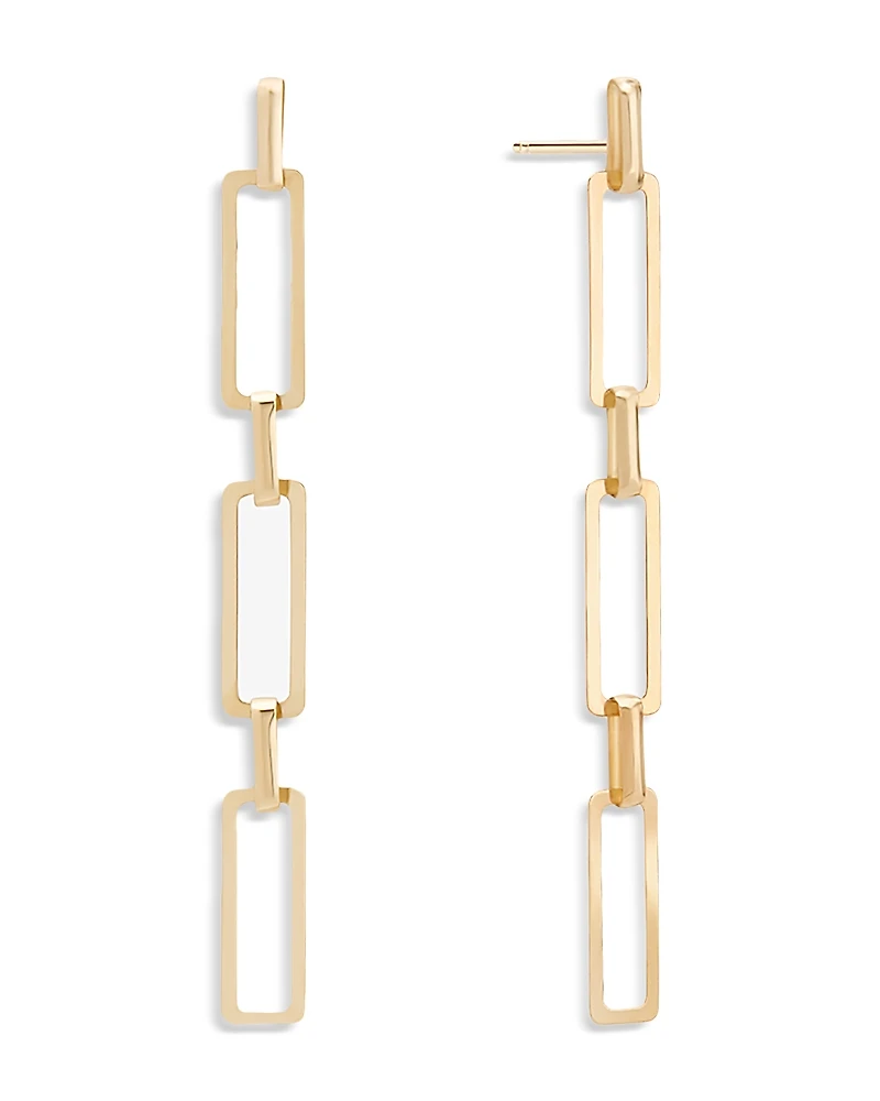 Lana Jewelry Paperclip Chain Linear Drop Earrings