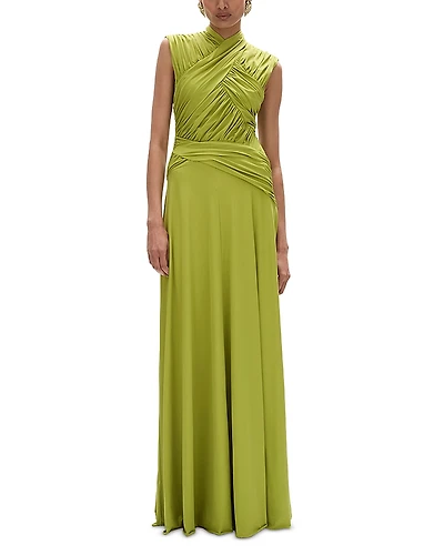 Rachel Gilbert Juniper Ruched Gown