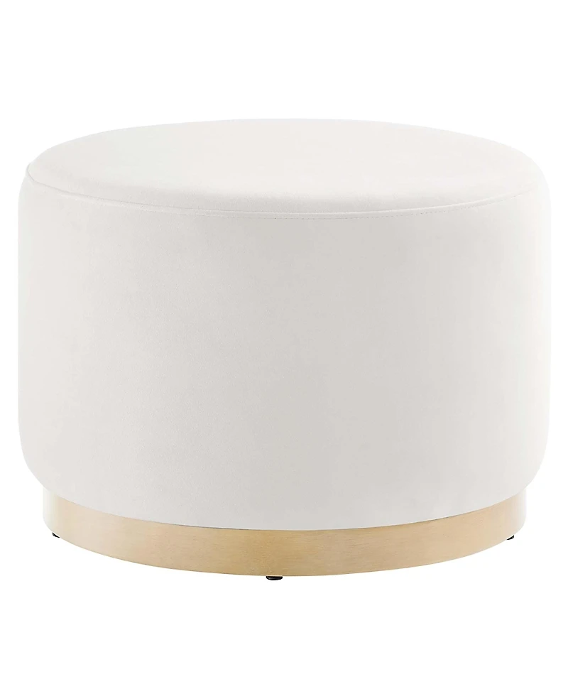 Modway Tilden Large 23 Round Performance Velvet Upholstered Ottoman
