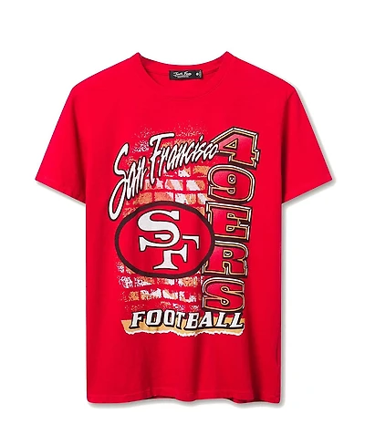 Junk Food Clothing Women's Nfl San Francisco 49ers Brick Vintage Tee