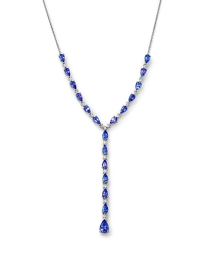 Bloomingdale's Fine Collection Tanzanite & Diamond Lariat Necklace