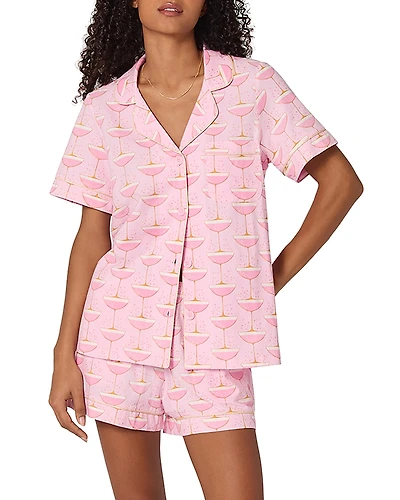 BedHead Pajamas Printed Short Sleeve Shorts Pajama Set