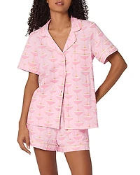 BedHead Pajamas Printed Short Sleeve Shorts Pajama Set