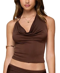 Edikted Isaiah Abstract Ring Halter Top