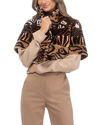 Gorski Merino Shearling Bolero With Cropped Sleeves