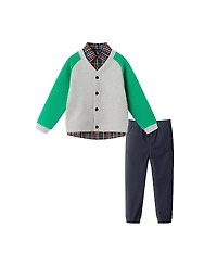 Andy & Evan Boys' Cardigan Twill Pant Set - Little Kid, Big Kid