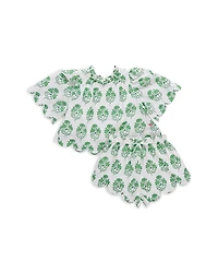 Pink Chicken Girls' Misha Scalloped Top & Shorts Set