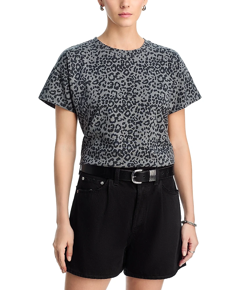 rag & bone Kelly Leopard Boxy Tee