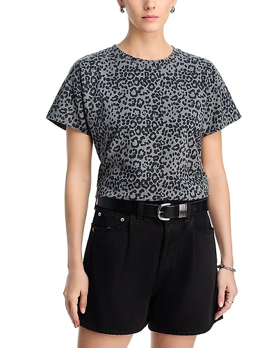 rag & bone Kelly Leopard Boxy Tee