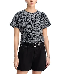 rag & bone Kelly Leopard Boxy Tee