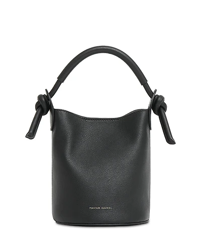 Mansur Gavriel Fortuna Mini Leather Bucket Bag
