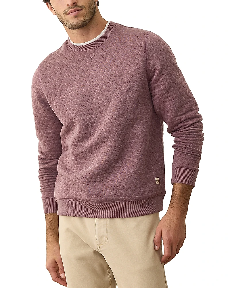 Marine Layer Corbet Quilted Crewneck Sweater