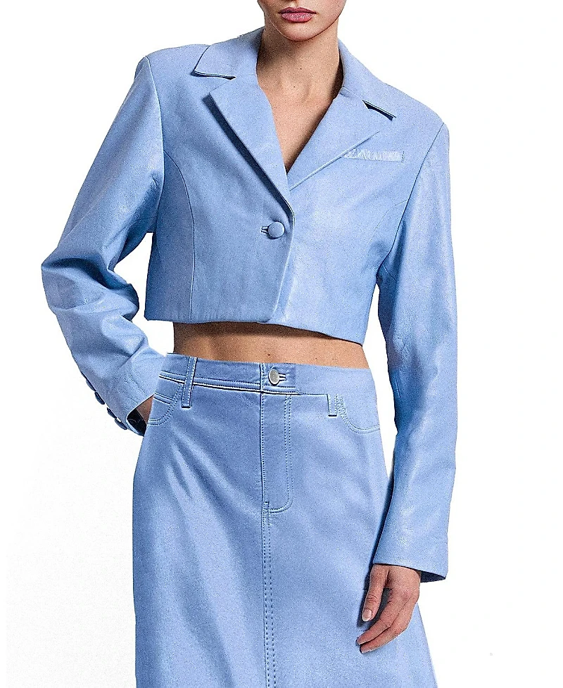 As by Df Poppy Leather Blazer