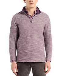 Robert Graham Ledson Long Sleeve Quarter Zip Knit Pullover