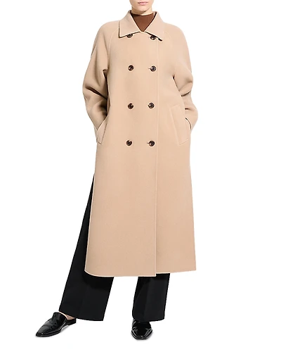 Theory Long Wool & Cashmere Coat