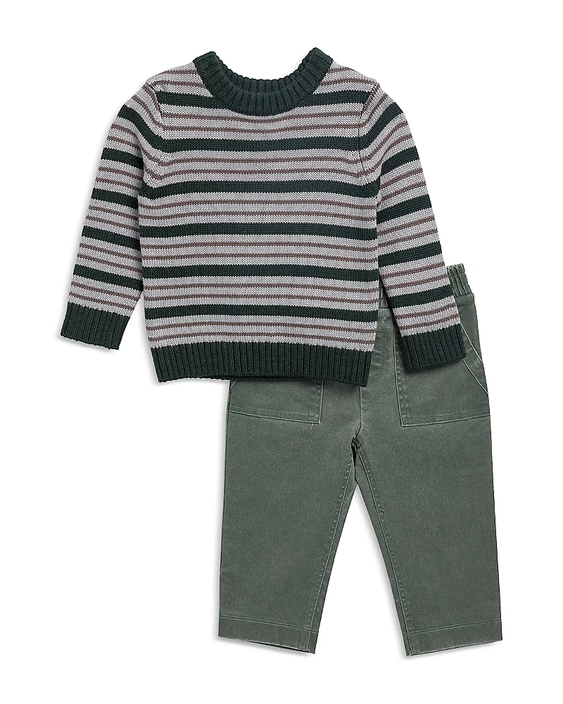 Splendid Boys' Forest Fun Striped Sweater & Pants Set - Baby