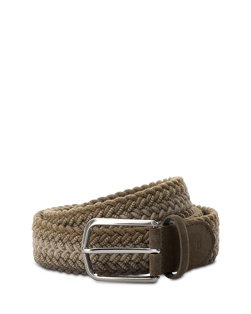 Boggi Milano Mixed Wool Braided Belt