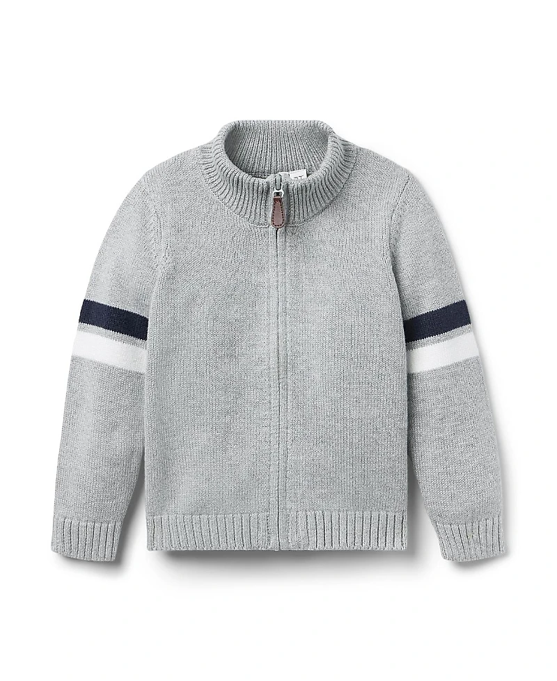 Janie and Jack Boys' The Stripe Sweater Jacket - Little Kid, Big Kid
