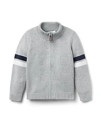 Janie and Jack Boys' The Stripe Sweater Jacket - Little Kid, Big Kid