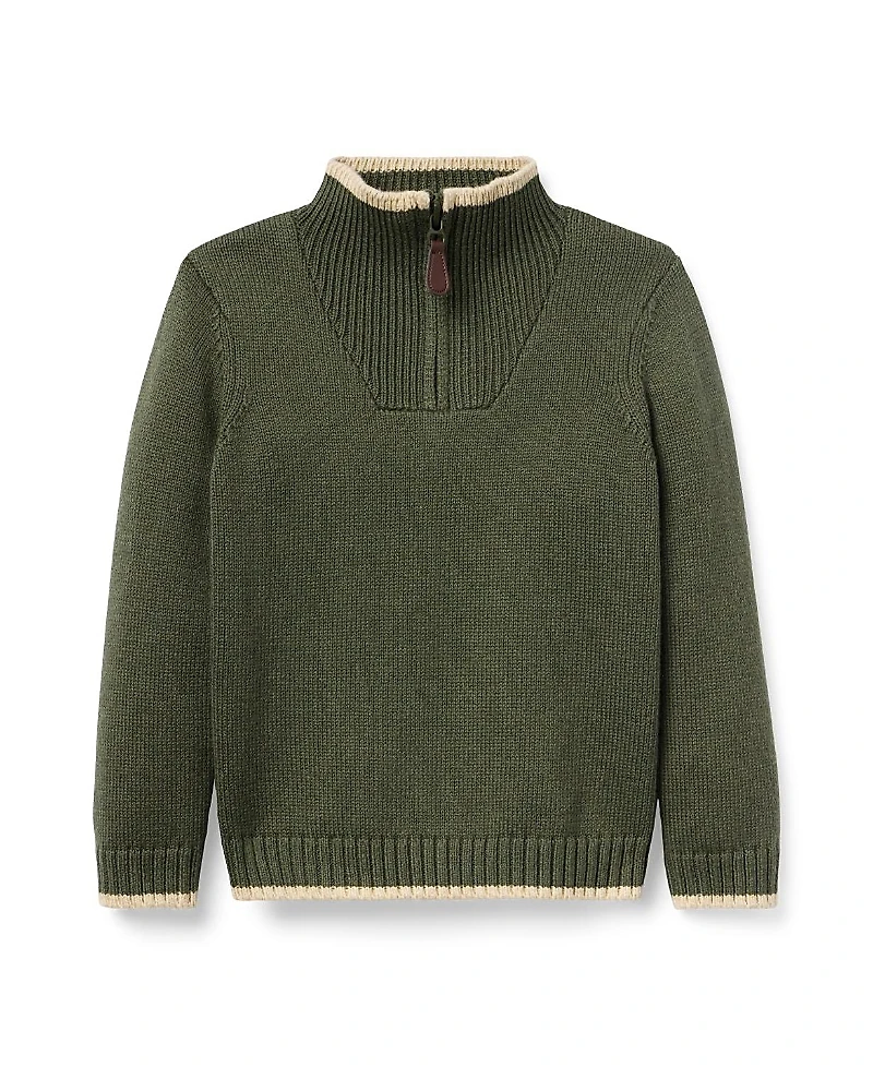 Janie and Jack Boys' The Half-Zip Sweater - Little Kid, Big Kid