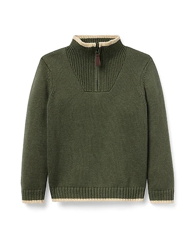 Janie and Jack Boys' The Half-Zip Sweater - Little Kid, Big Kid
