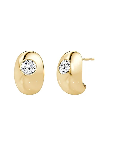 Vrai Dome Huggie Hoop