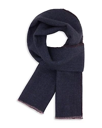 Boggi Milano Double Print Wool Scarf