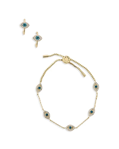 Baublebar Good Vibes Earrings and Bracelet Set