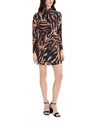 Donna Morgan Long Sleeve Mini Dress