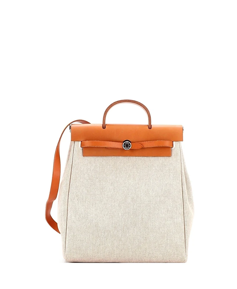 Pre-Owned HERMES Herbag A Dos Backpack Toile