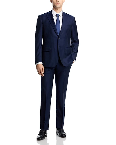Canali Siena Tonal Stripe Regular Fit Suit