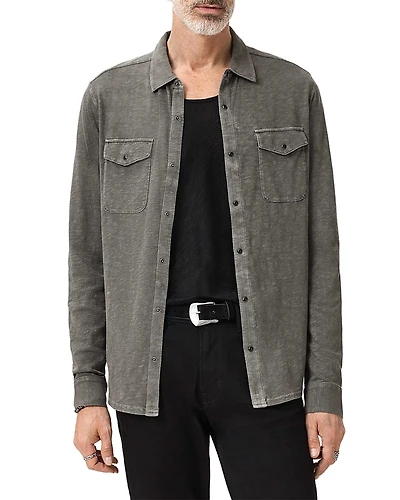 John Varvatos Arvon Knit Western Shirt