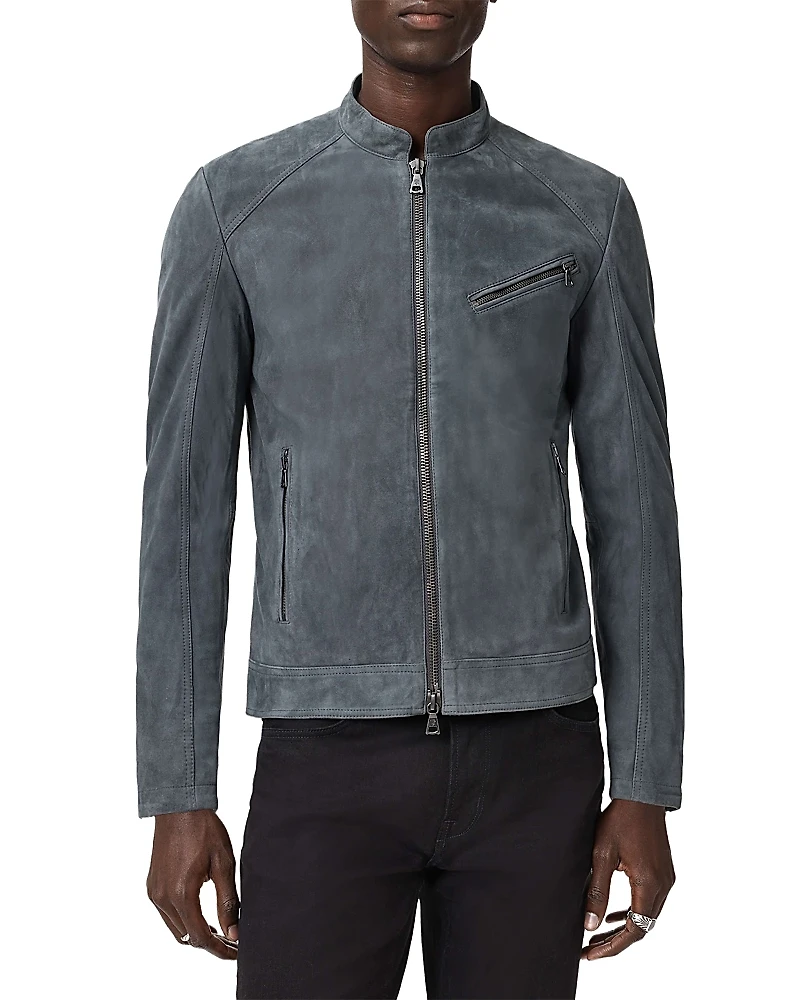 John Varvatos Wren Suede Biker Jacket
