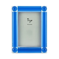 Tizo Crystal Glass Frame with Four Corner Balls, 5 x 7