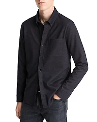 Vince Wool Plaid Classic Fit Button Down Shirt