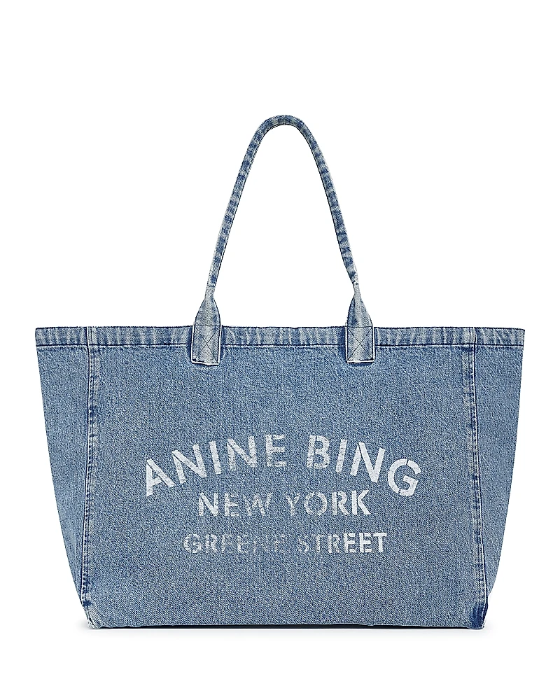Anine Bing Leo Extra Large Denim Tote