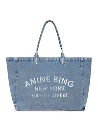 Anine Bing Leo Extra Large Denim Tote