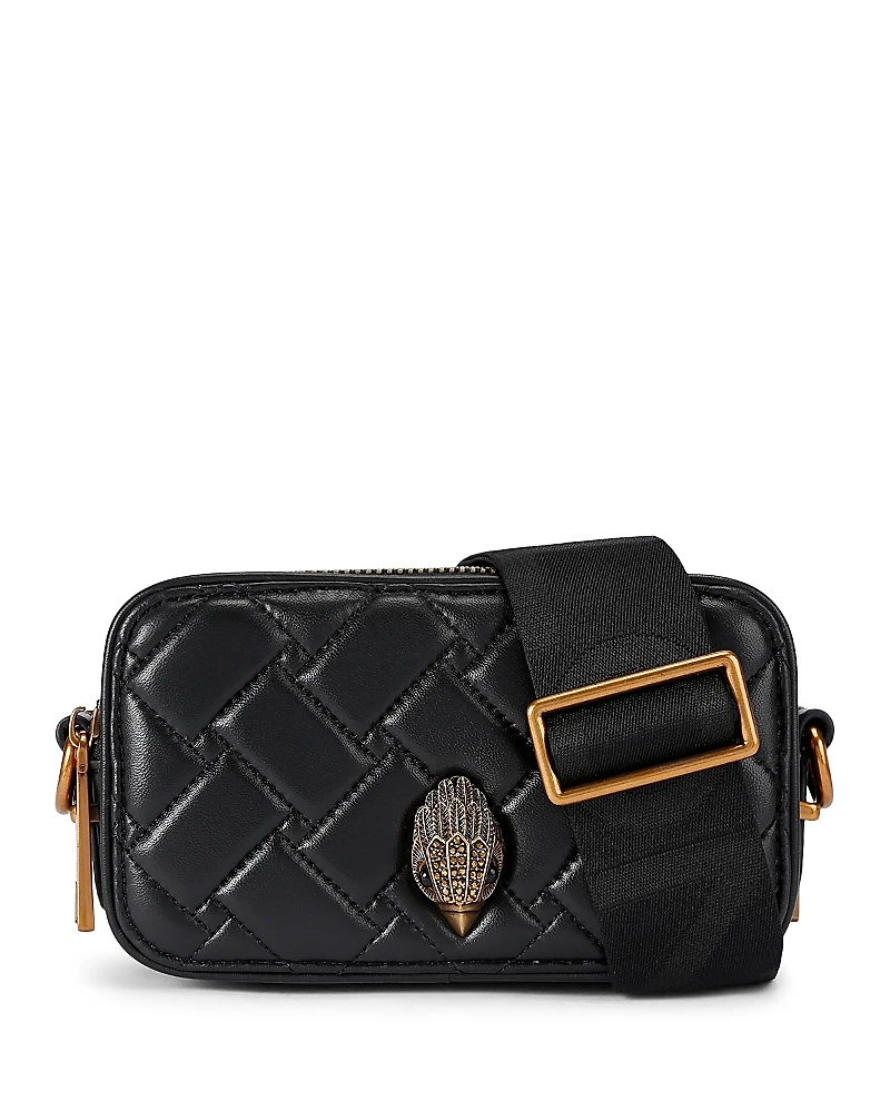 Kurt Geiger London Kensington Small Quilted Leather Camera Bag