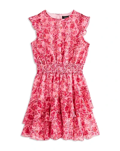 Aqua Girls' Printed Mini Dress, Big Kid - Exclusive