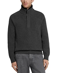 Zegna Oasi Cashmere Quarter Zip Sweater