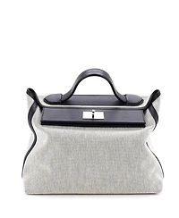 Pre-Owned Hermes 35 24/24 Bag Canvas and Swift