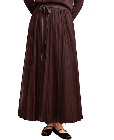 Ro & Zo Tulle Godet Maxi Skirt